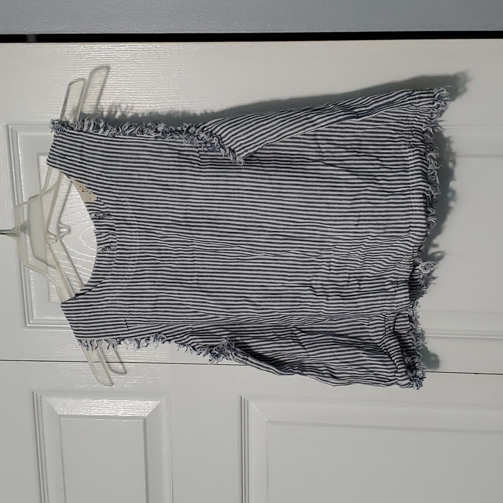 Denim Button Up the Back top